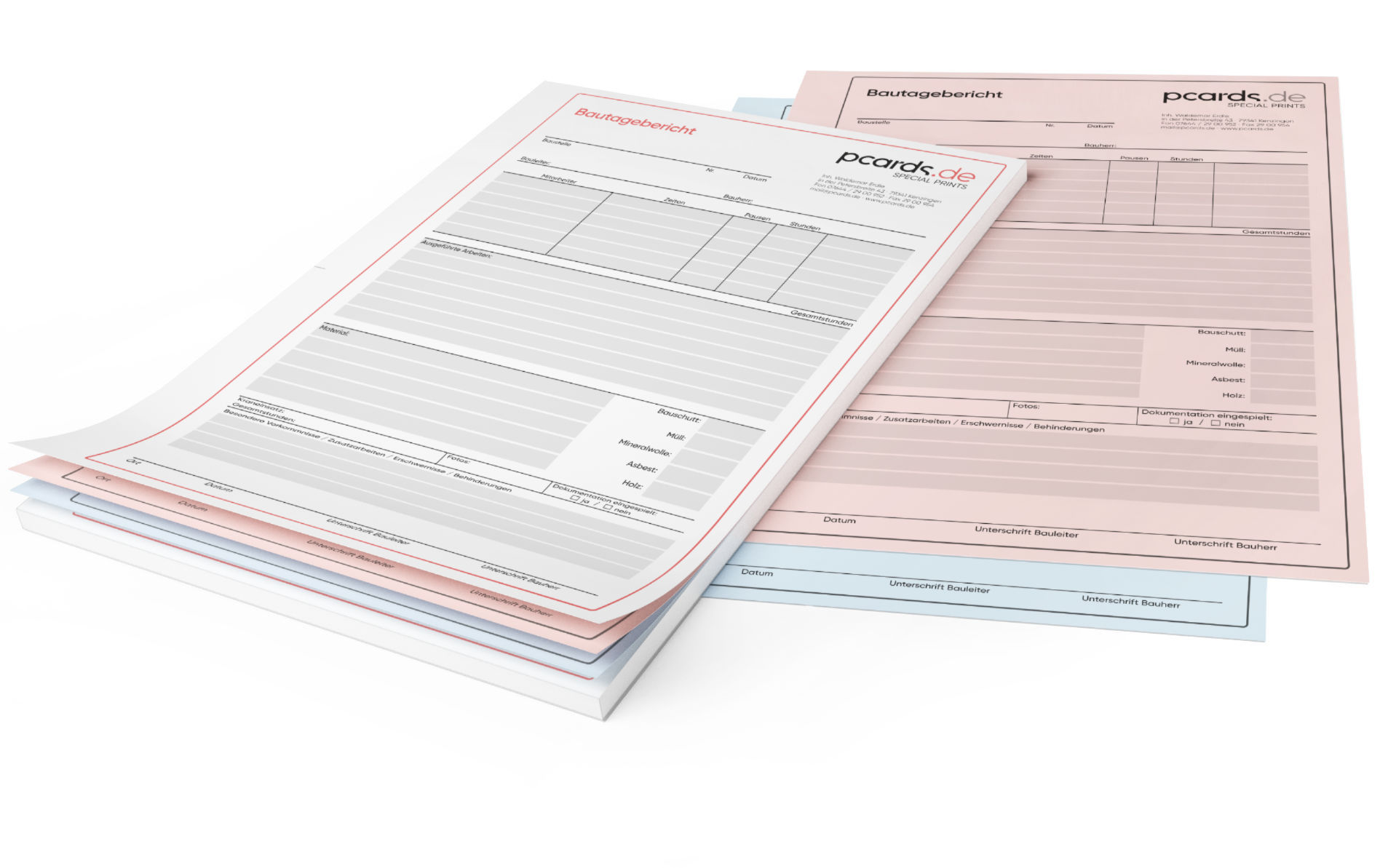 Bautagebücher DIN A4