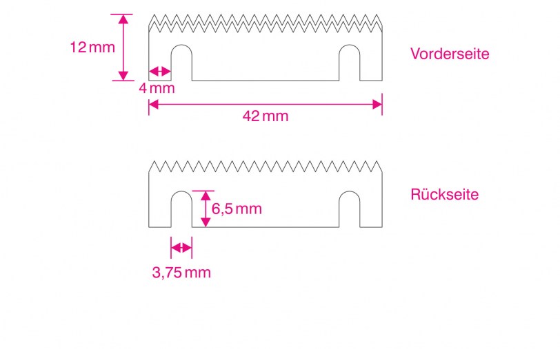 Ersatzklinge für Banderoliermaschine BANDTAB / Huijin ZB-330 Bild 02