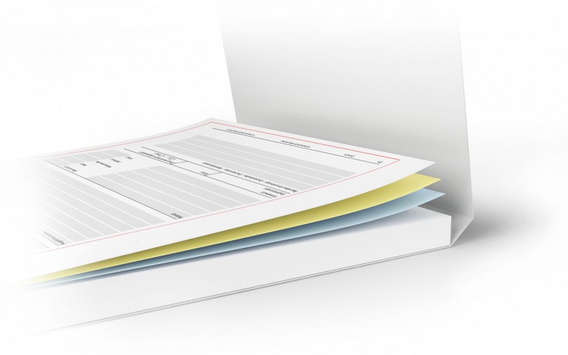 Formularblöcke mit Trennblatt