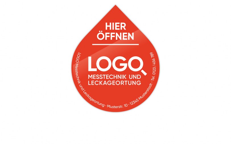 Leckage-Markierungsetiketten LLA90 Bild 01