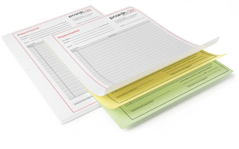 Rapportblöcke/Rapportzettel DINA4 FB001 Bild 02