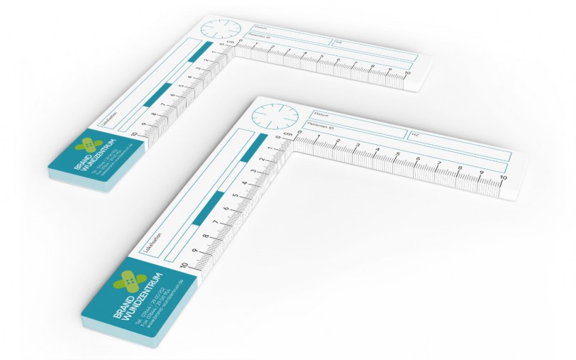 Winkel-Wundlineal individuell bedruckt NTW4035 Bild 1
