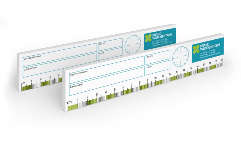 Wundlineal 20cm individuell bedruckt NTW4017 Bild 01